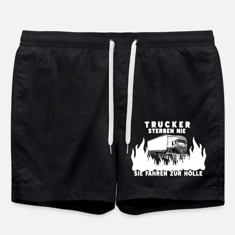 Trucker - Swim Trunks - black