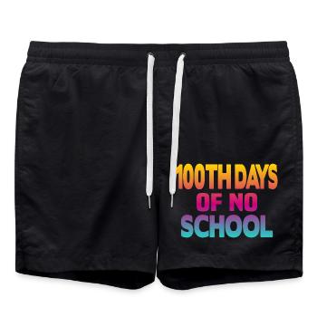 100e jours sans école - Short de bain - noir - Devant - AI Model Male 185 light (185cm)