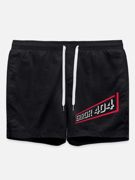 Erreur 404 réseau perdu - Short de bain - noir