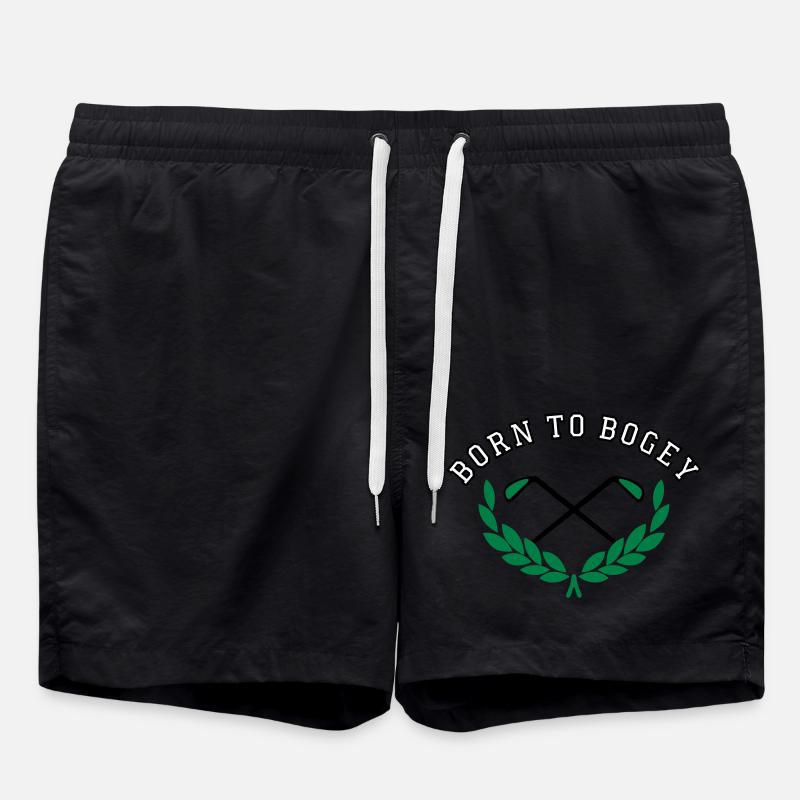 Born to Bogey - Badeshorts - Schwarz