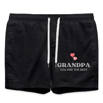 Grand-père, tu es le meilleur - Short de bain - noir - Devant - AI Model Male 185 light (185cm)