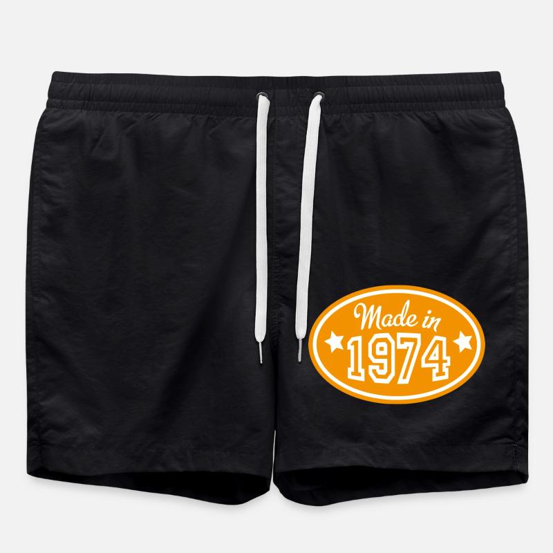 1974 - Short de bain - noir