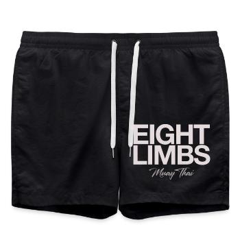 Muay Thaï - Short de bain - noir - Devant - AI Model Male 185 light (185cm)
