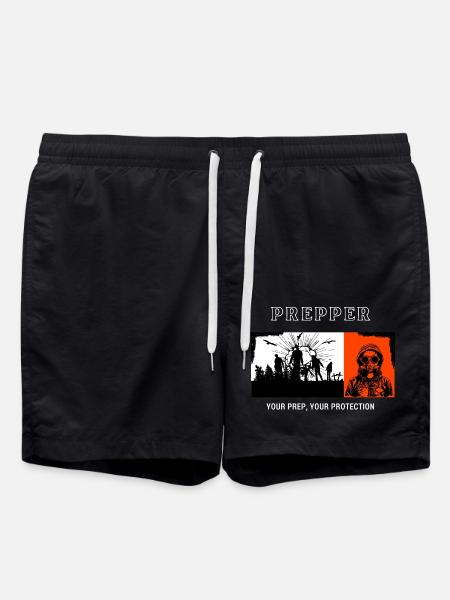 Prepper Your Prep Your Protection - Swim Trunks - black