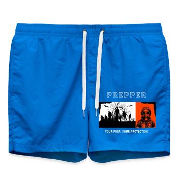 Prepper Your Prep Your Protection - Swim Trunks - cobalt blue - Front