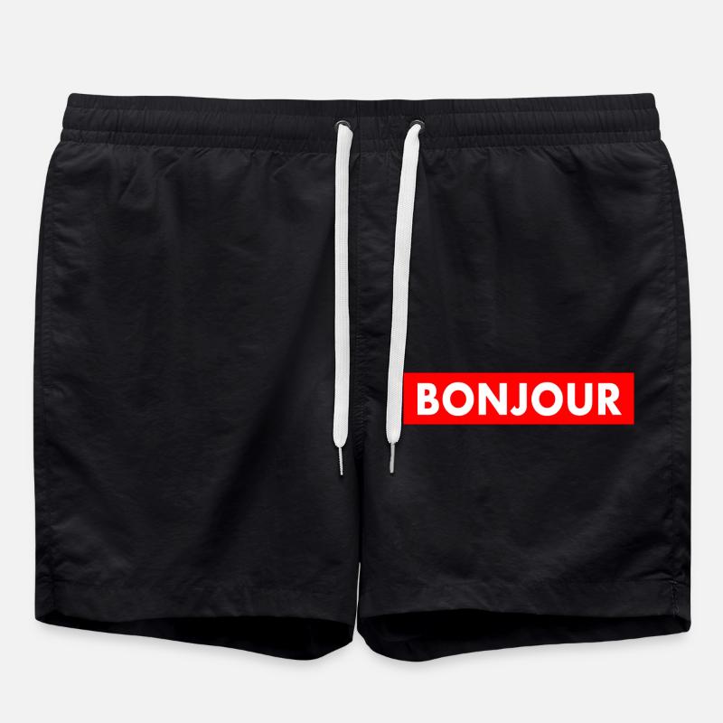 Bonjour - Swim Trunks - black