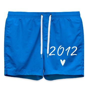 2012 Heart Anniversary - Swim Trunks - cobalt blue - Front