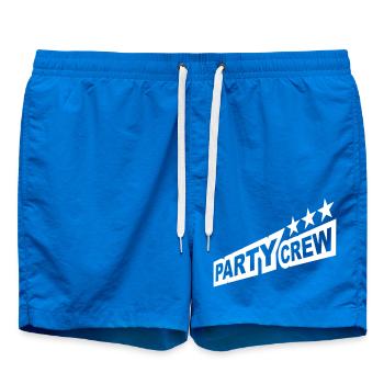 Party Crew Fun Stars Celebrate Team Friends Member - Swim Trunks - cobalt blue - Front