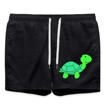 turtle - Swim Trunks - black - Front - AI Model Male 185 light (185cm)