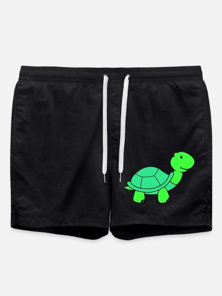 turtle - Swim Trunks - black
