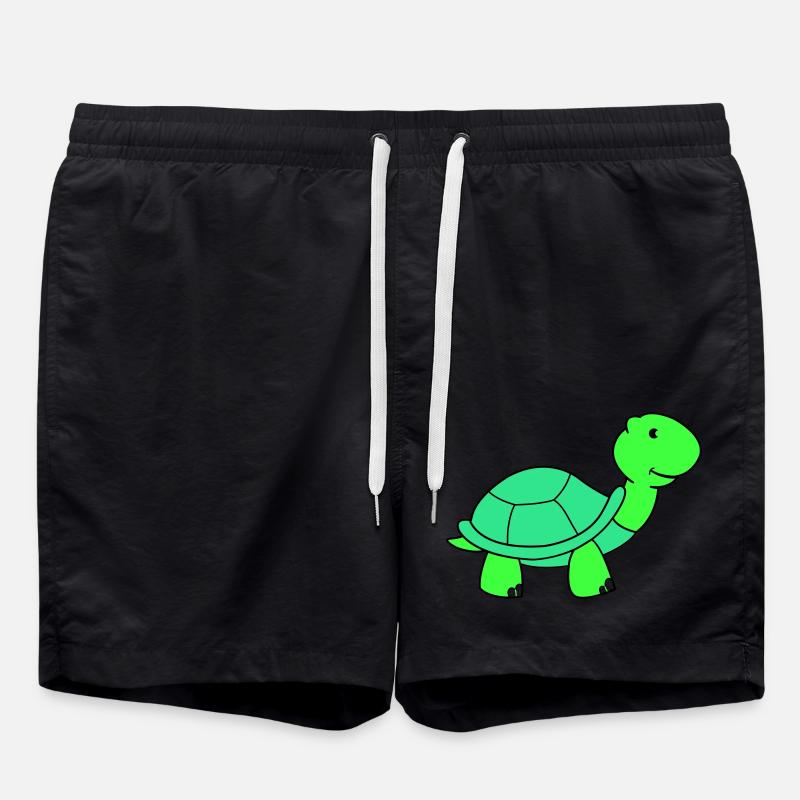 turtle - Swim Trunks - black