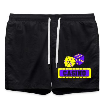 Dice Casino - Short de bain - noir - Devant - AI Model Male 185 light (185cm)