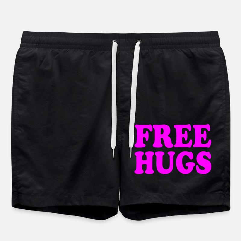 Free hugs - Badeshorts - Schwarz