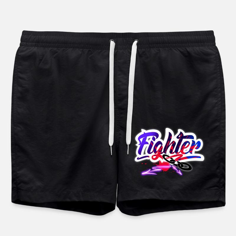 Fighter - Swim Trunks - black