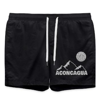 Aconcagua - Badeshorts - Schwarz - Vorne - AI Model Male 185 light (185cm)