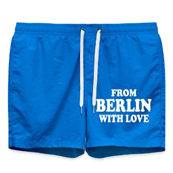From berlin with love - Badeshorts - Cobalt blue - Vorne