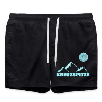 Kreuzspitze d’alpinisme - Short de bain - noir - Devant - AI Model Male 185 light (185cm)