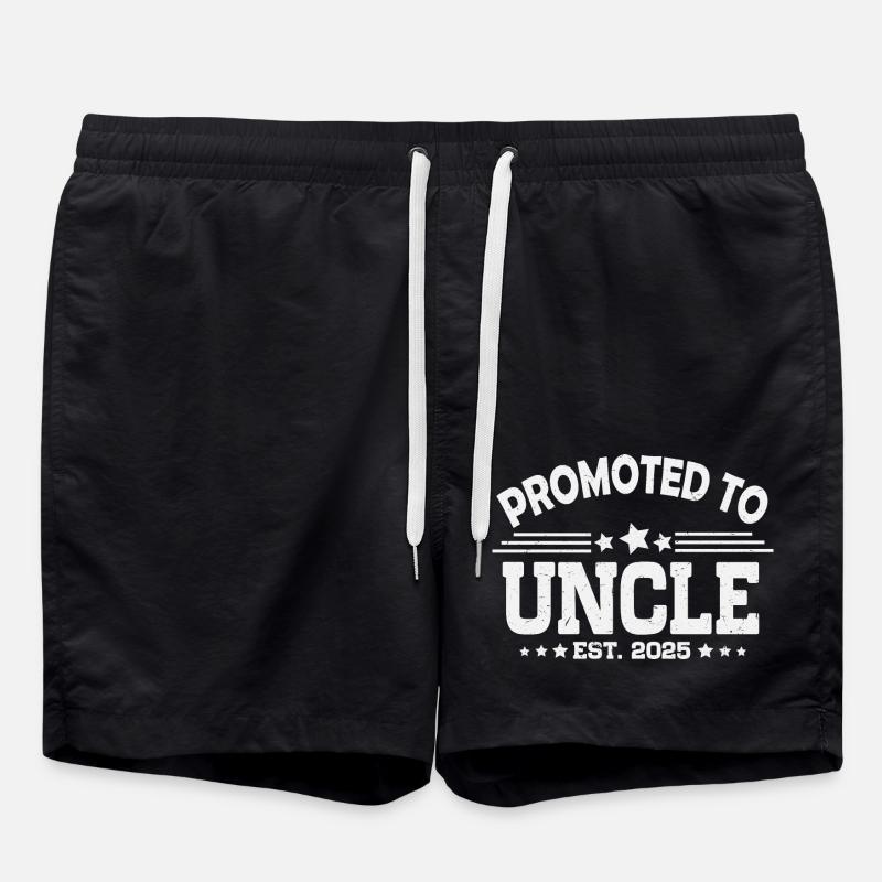 Promotion au rang d’oncle 2025 - Short de bain - noir