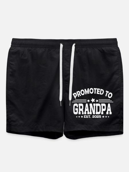 Beförderung zum Opa 2025 - Badeshorts - Schwarz