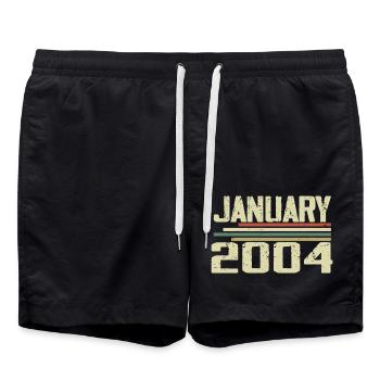 January 2004 - Birthday Gift January 2004 - Swim Trunks - black - Front - AI Model Male 185 light (185cm)