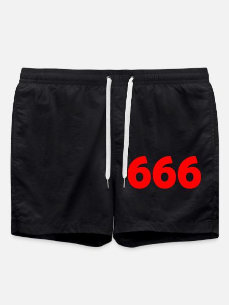 666 - Swim Trunks - black
