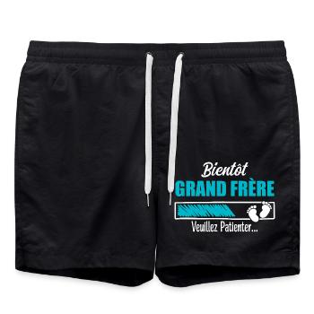 Soon Big Brother Gift Future Big Brother - Swim Trunks - black - Front - AI Model Male 185 light (185cm)