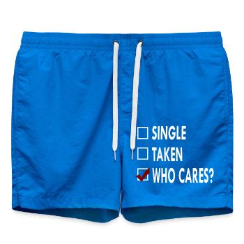 SINGLE who caRES - Short de bain - cobalt blue - Devant