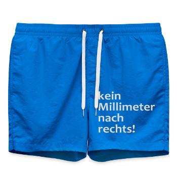 kein millimeter nach rechts! - Badeshorts - Cobalt blue - Vorne