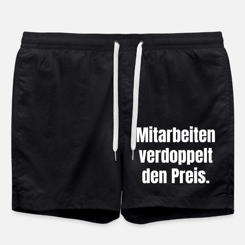 La collaboration double le prix. - Short de bain - noir