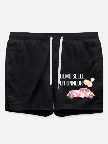 Bridesmaid - Car Wedding - Swim Trunks - black