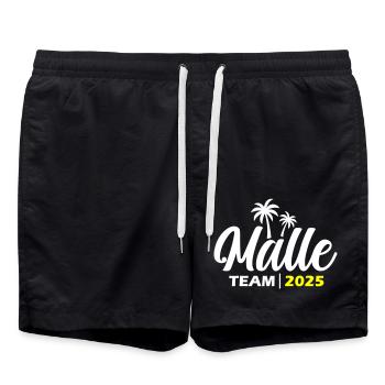 Malle 2025 Team Mallorca - Badeshorts - Schwarz - Vorne - AI Model Male 185 light (185cm)