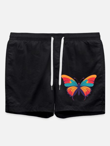 Butterfly - Swim Trunks - black