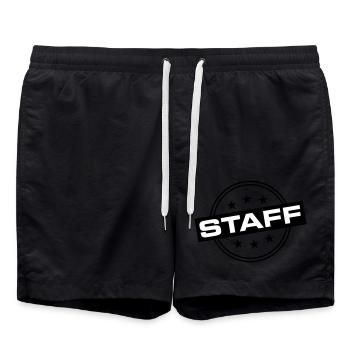 Staff - Swim Trunks - black - Front - AI Model Male 185 light (185cm)