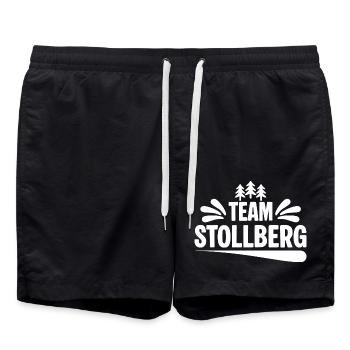 Team Stollberg - Badeshorts - Schwarz - Vorne - AI Model Male 185 light (185cm)