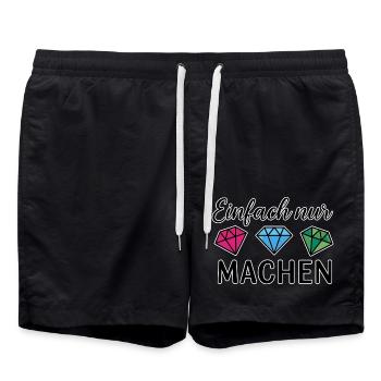 Fais-le - Short de bain - noir - Devant - AI Model Male 185 light (185cm)