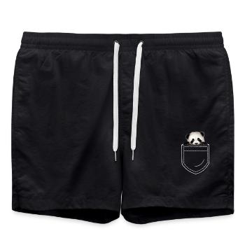 Panda Panda Ours - Short de bain - noir - Devant - AI Model Male 185 light (185cm)