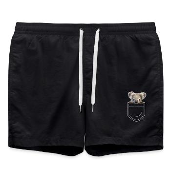 Koala Koala Ours - Short de bain - noir - Devant - AI Model Male 185 light (185cm)