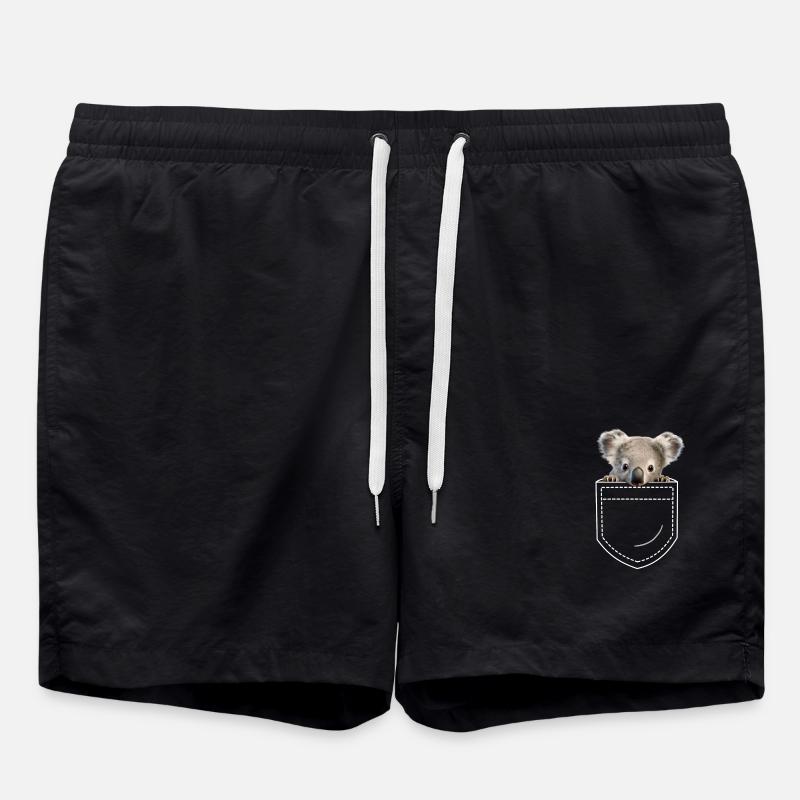 Koala Koala Bear - Swim Trunks - black