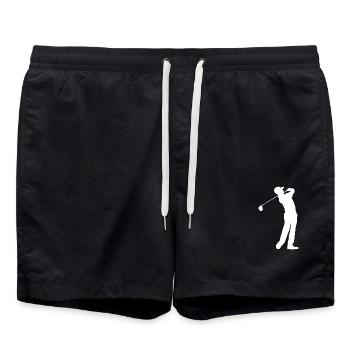 Golfeur - Short de bain - noir - Devant - AI Model Male 185 light (185cm)