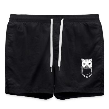 Chat Chats - Short de bain - noir - Devant - AI Model Male 185 light (185cm)
