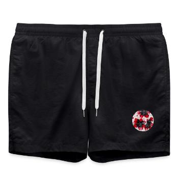 Stilvoll & und Individuell für Dich! - Badeshorts - Schwarz - Vorne - AI Model Male 185 light (185cm)