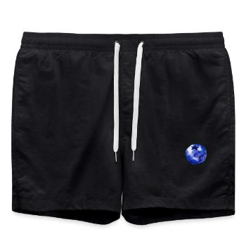 Blaubeere - Badeshorts - Schwarz - Vorne - AI Model Male 185 light (185cm)