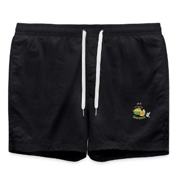 Heilige Guacamole Cartoon Halo - Badeshorts - Schwarz - Vorne - AI Model Male 185 light (185cm)