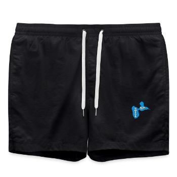 Karte von Guadeloupe 971 - Badeshorts - Schwarz - Vorne - AI Model Male 185 light (185cm)