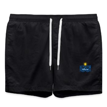 HIMARË Albanien Sonne und Wellen - Badeshorts - Schwarz - Vorne - AI Model Male 185 light (185cm)