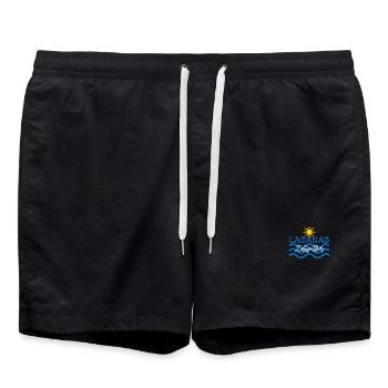 Laganas Zakynthos Sonnenwellen - Badeshorts - Schwarz - Vorne - AI Model Male 185 light (185cm)