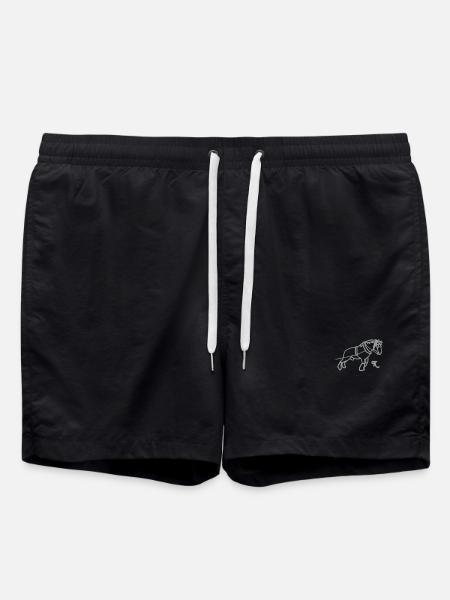 kaltblutziehtsilhouette - Badeshorts - Schwarz