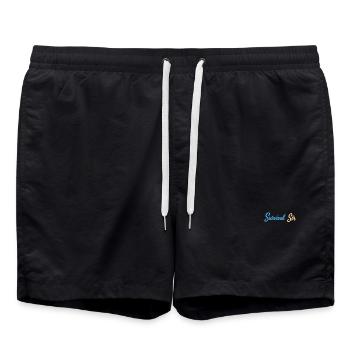Survival Sir Typografie - Badeshorts - Schwarz - Vorne - AI Model Male 185 light (185cm)