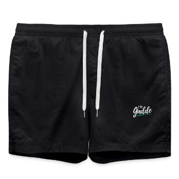 Im Gadde – Logo Hell - Badeshorts - Schwarz - Vorne - AI Model Male 185 light (185cm)
