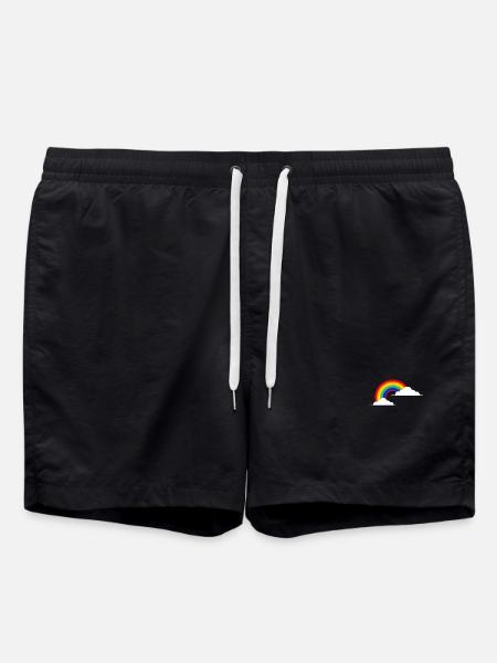 rainbow - Badeshorts - Schwarz